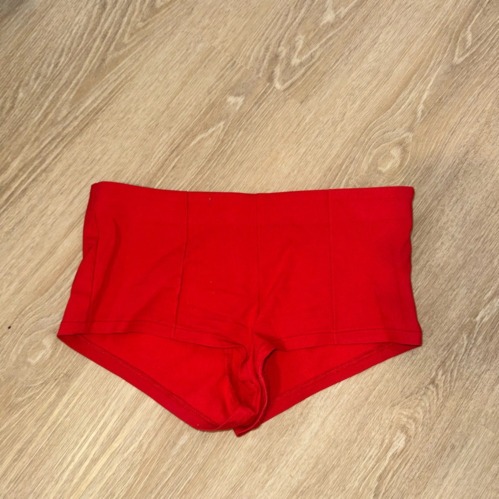 Urban Outfitters Red Micro Mini Shorts